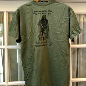 Military green T-shirt